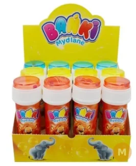 Zestaw 12 małych baniek mydlanych z kulką na wieczku 6 ml — zdjęcie 1