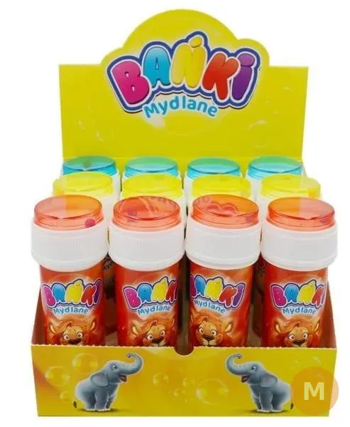 Zestaw 12 małych baniek mydlanych z kulką na wieczku 6 ml — zdjęcie 1
