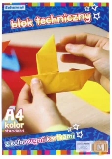 Blok techniczny szkolny schemat A4, grube kartki 160 g/m2 — zdjęcie 1